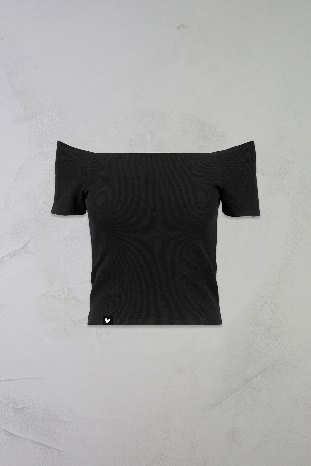 elli hoop top schwarz trägerlos