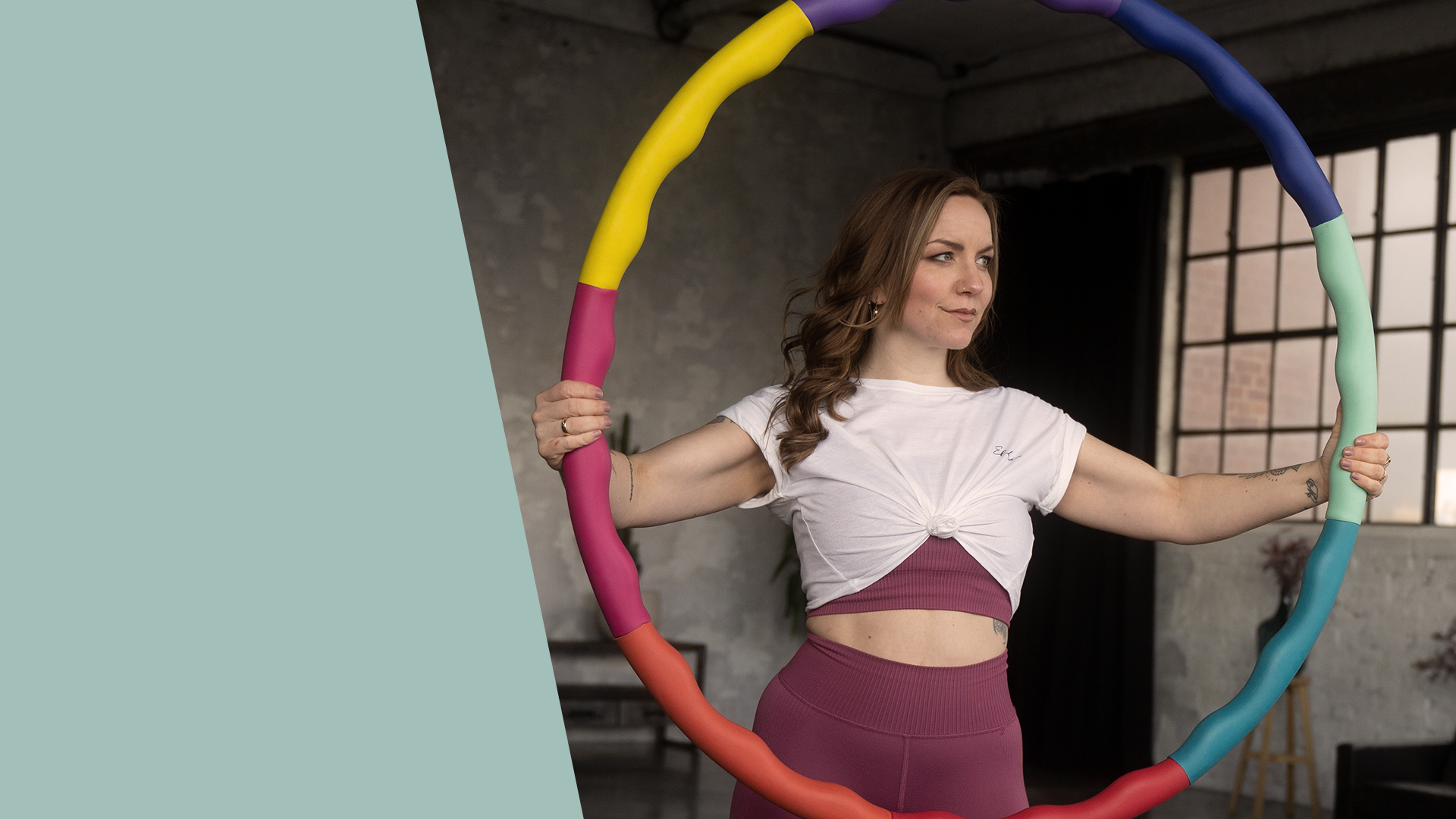 elli hoop reifen kunterbunt stabil workout
