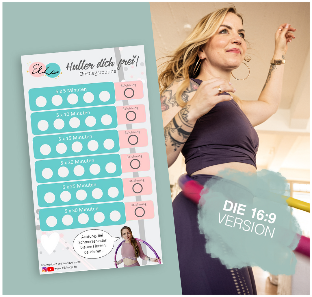elli hoop challenge  einsteiger anfänger motivation huller dich frei hula hoop