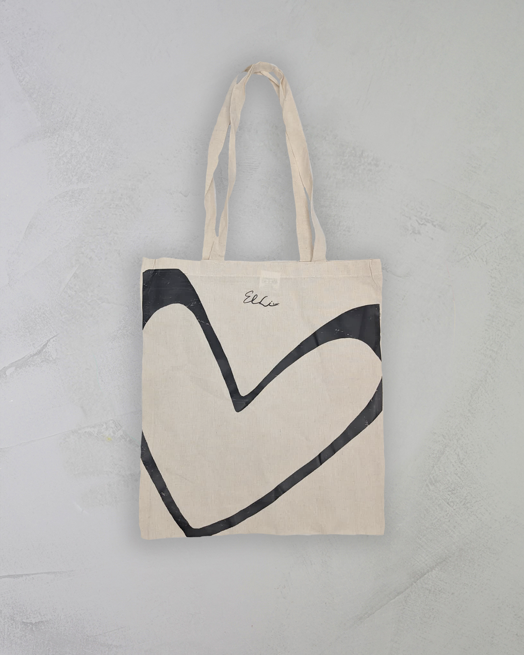 elli hoop jutetasche einkaufstasche herz