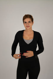 Long sleeve top black